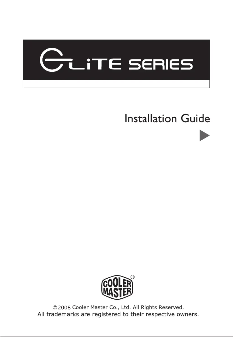 Page 1 of the manual User Manual Cooler Master Elite 334