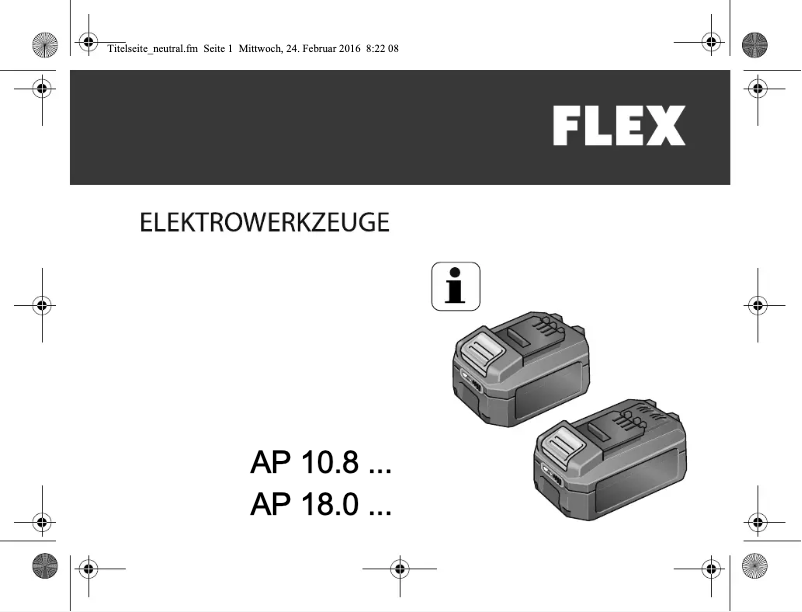 First page image of the manual for AP10.8/4.0