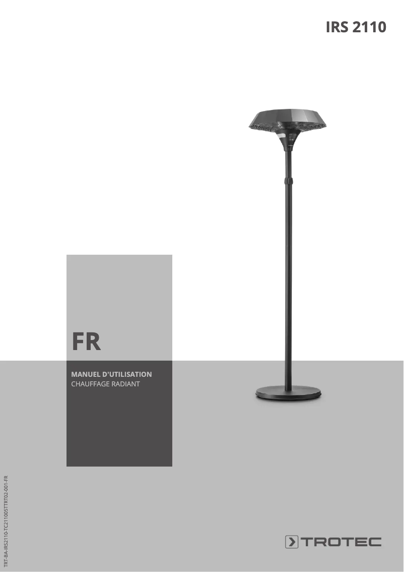 First page image of the manual for IRS 2110