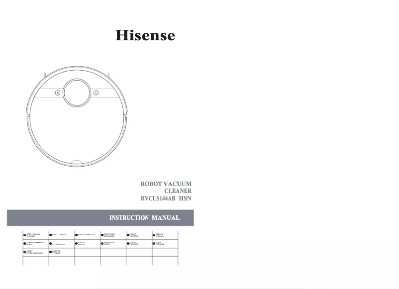 Page 1 of the manual User Manual Hisense RVCLS144AB
