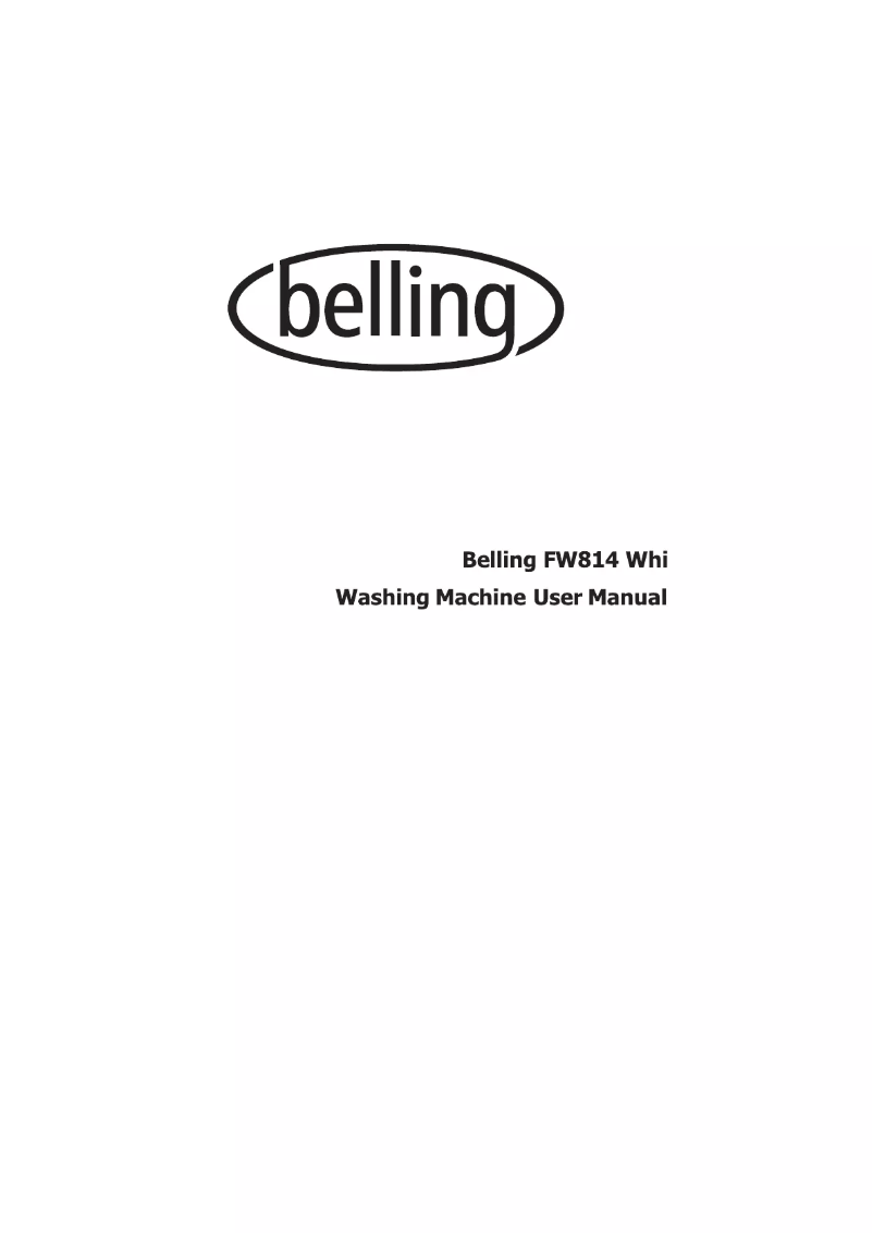 First page image of the manual for FW814