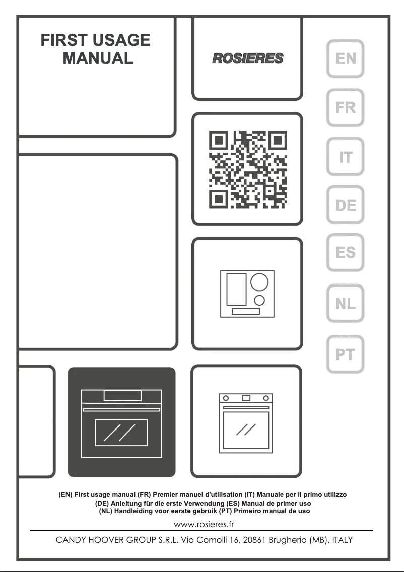 First page image of the manual for RO4MWM9G6NQB