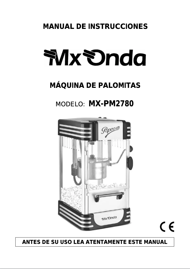 Page 1 of the manual User Manual Mx Onda MX-PM2780