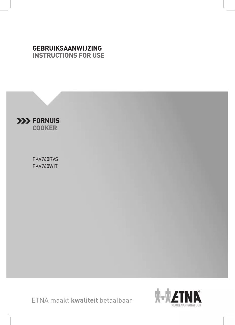 Page 1 of the manual User Manual Etna FKV760RVS