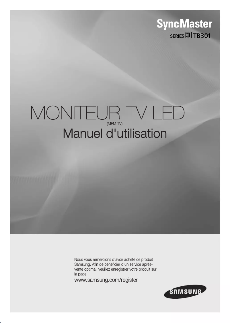 Page 1 of the manual User Manual Samsung T24B301EW