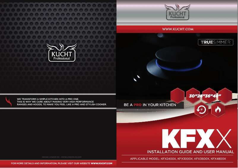 Page 1 of the manual User Manual Kucht TrueSimmer KFX4800X