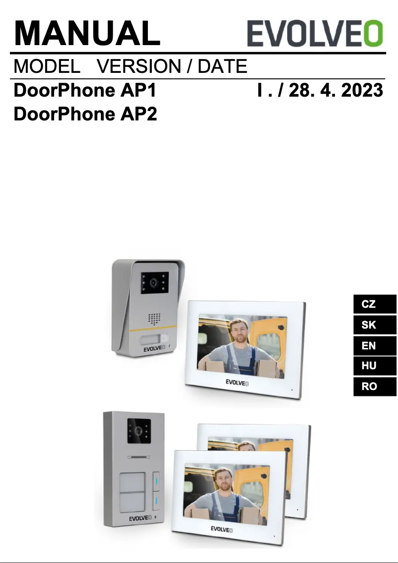 First page image of the manual for DoorPhone AP1