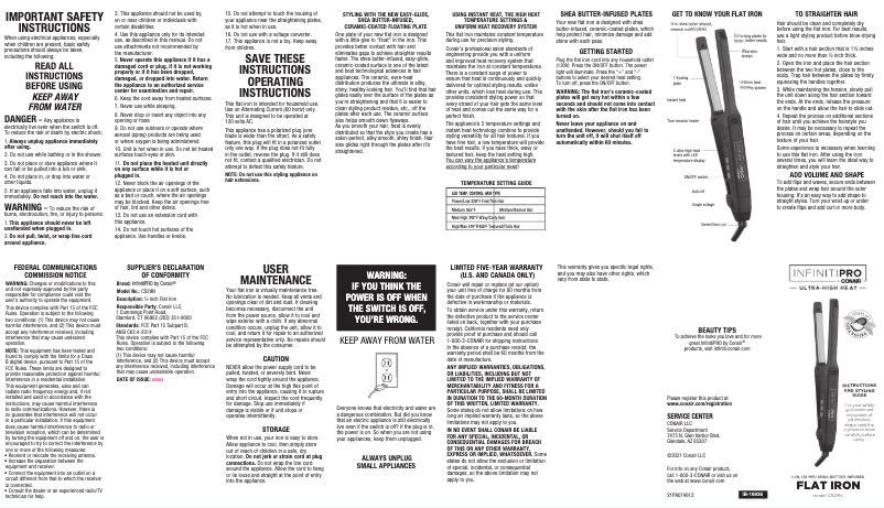 First page image of the manual for CS29N