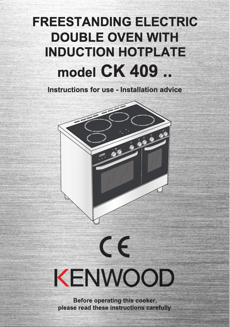 Page 1 of the manual User Manual Kenwood CK 409 ST
