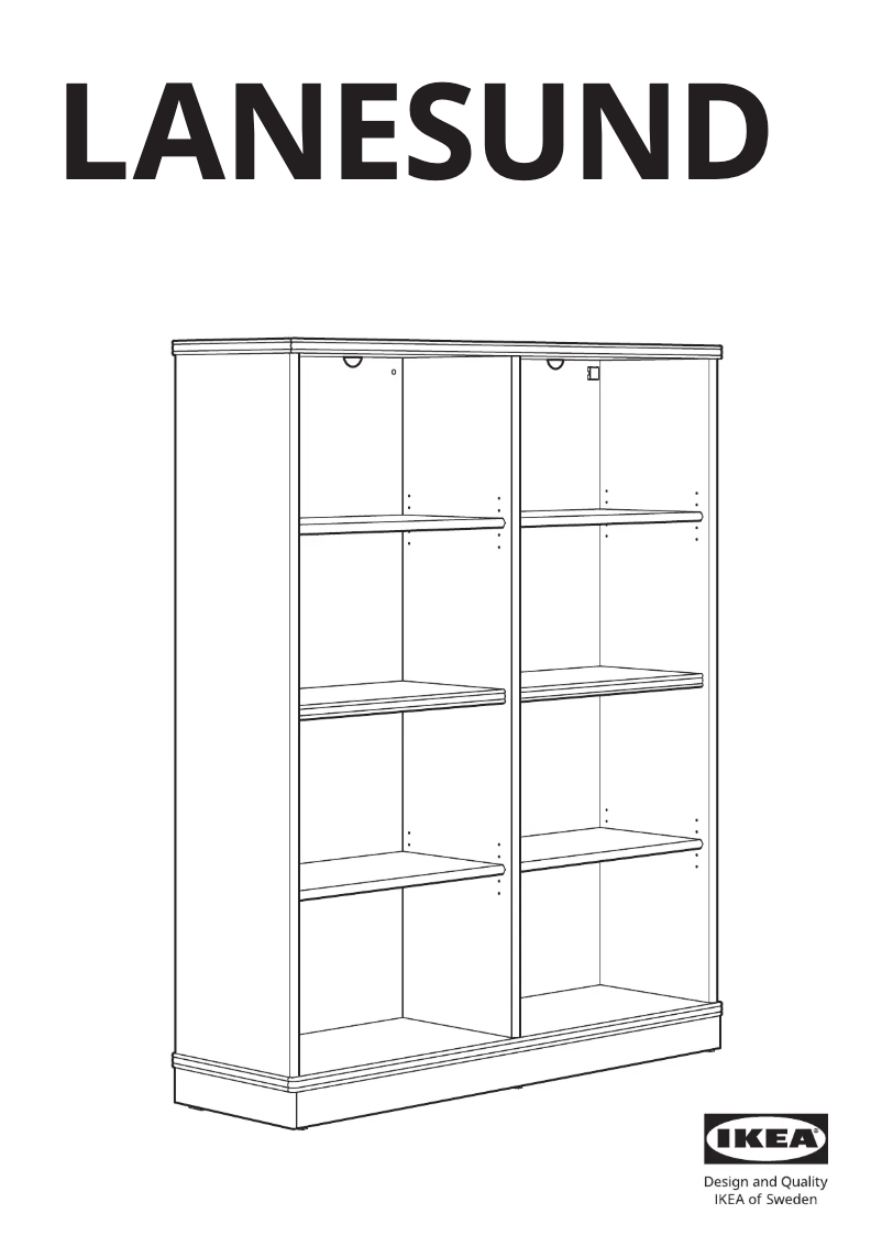 Page 1 of the manual User Manual Ikea LANESUND 204.348.27