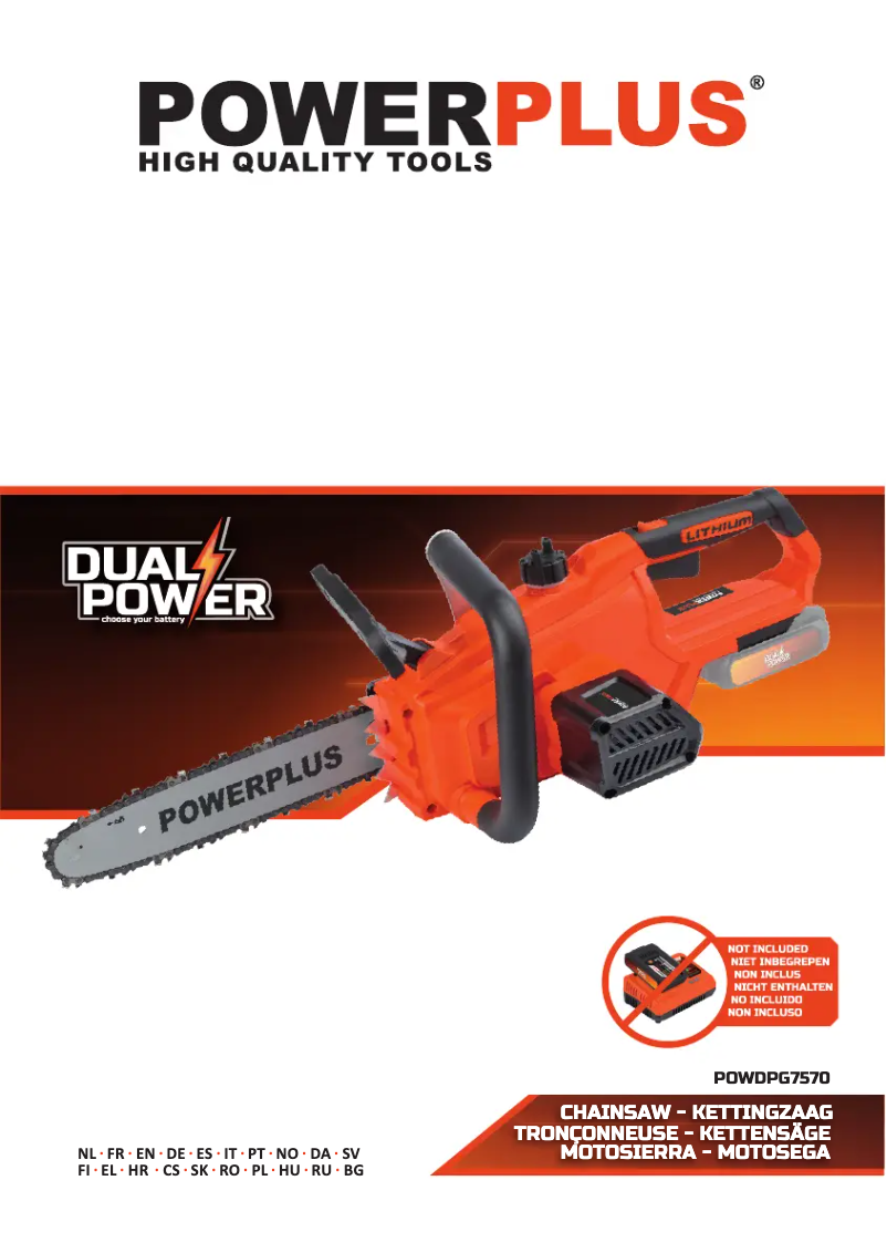 First page image of the manual for POWDPGSET37