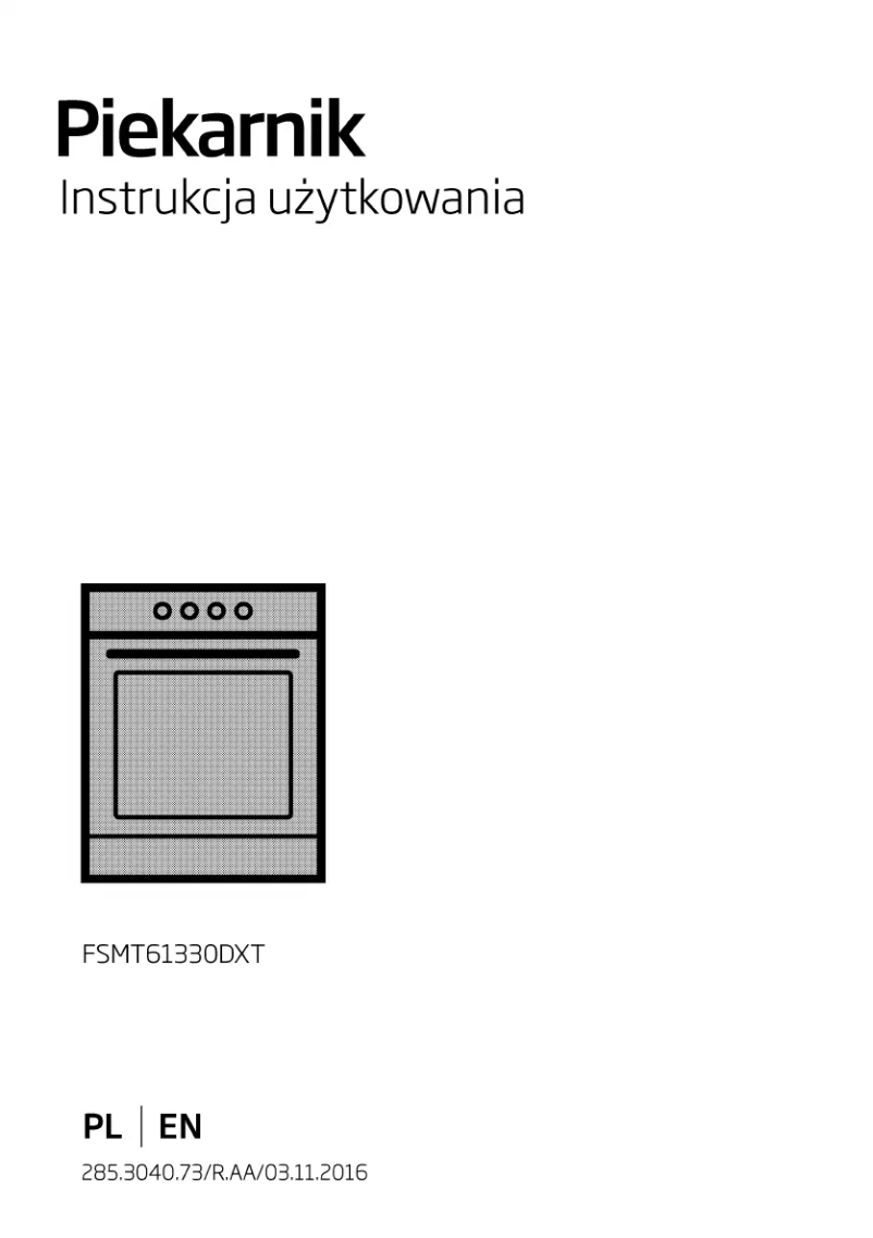 Page 1 of the manual User Manual Beko FSMT61330DXT