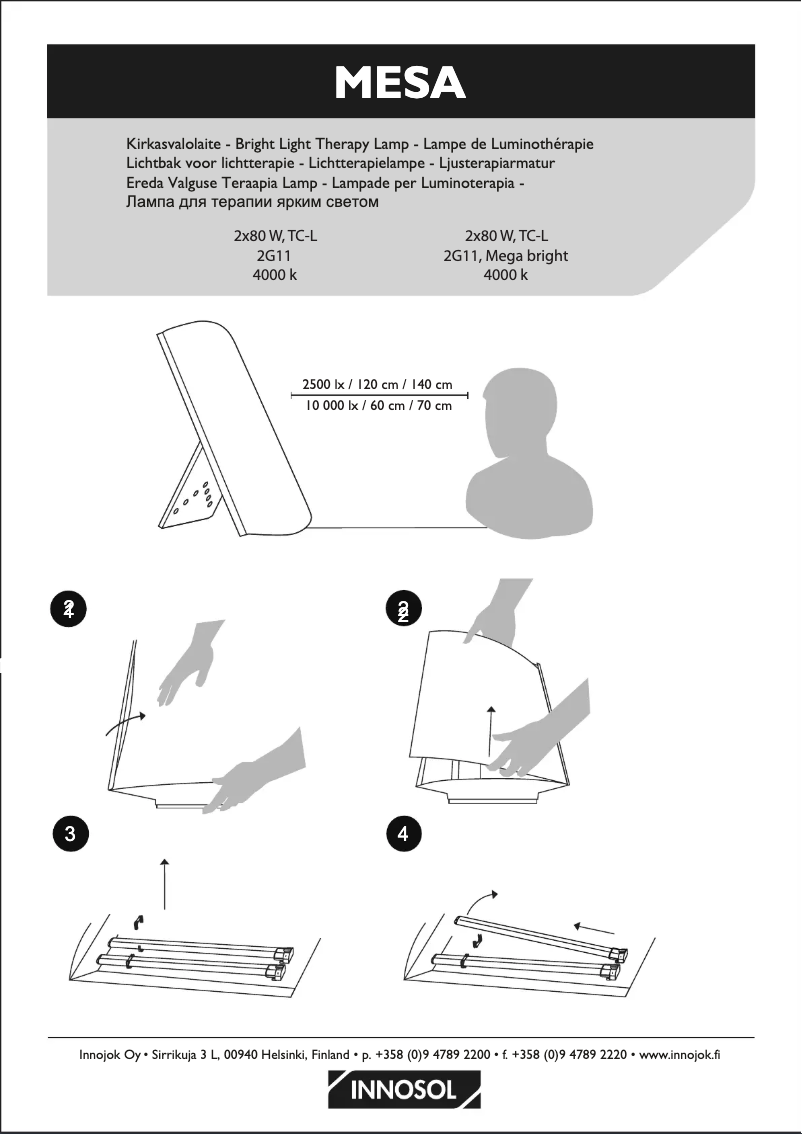 Page 1 of the manual User Manual Innosol Mesa 160