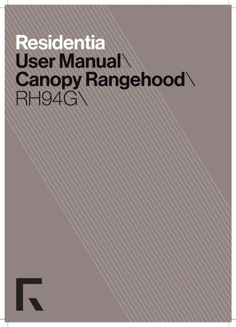 First page image of the manual for RH94G