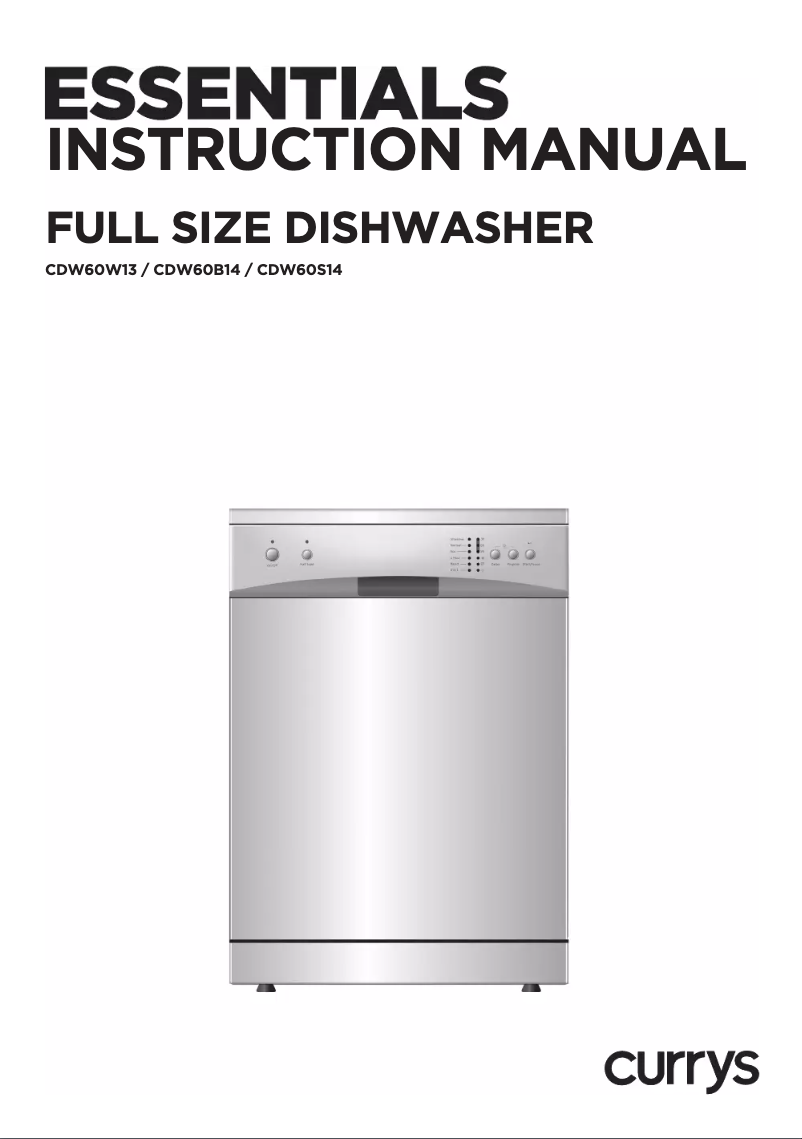 First page image of the manual for CDW60W15