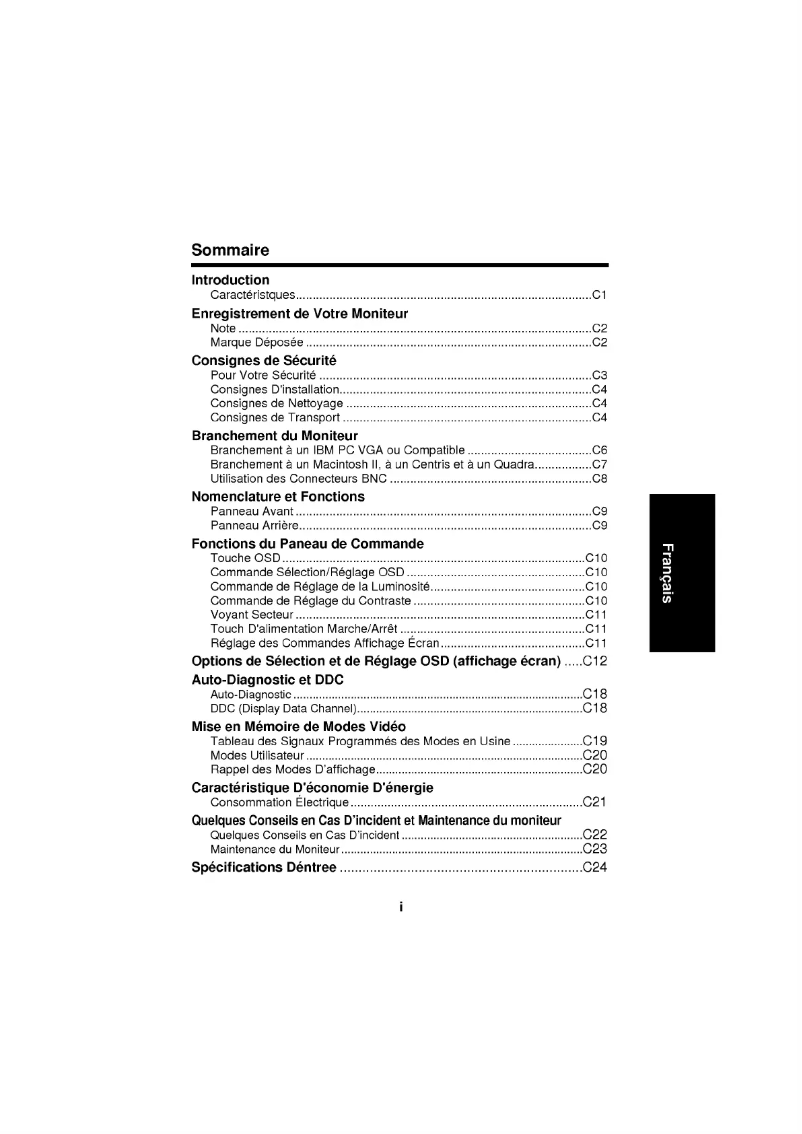 First page image of the manual for CB216