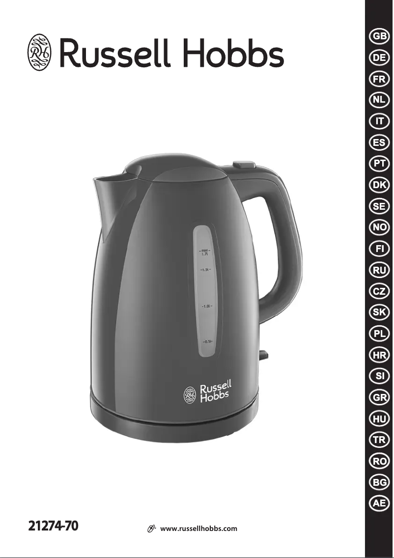 Page 1 de la notice Manuel utilisateur Russell Hobbs 21274-70