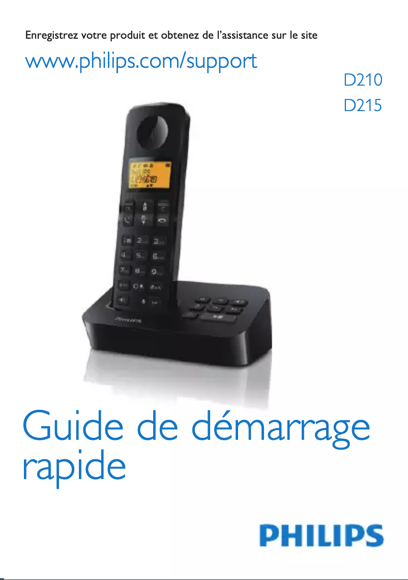 Page 1 of the manual Quick Start Guide Philips SE171