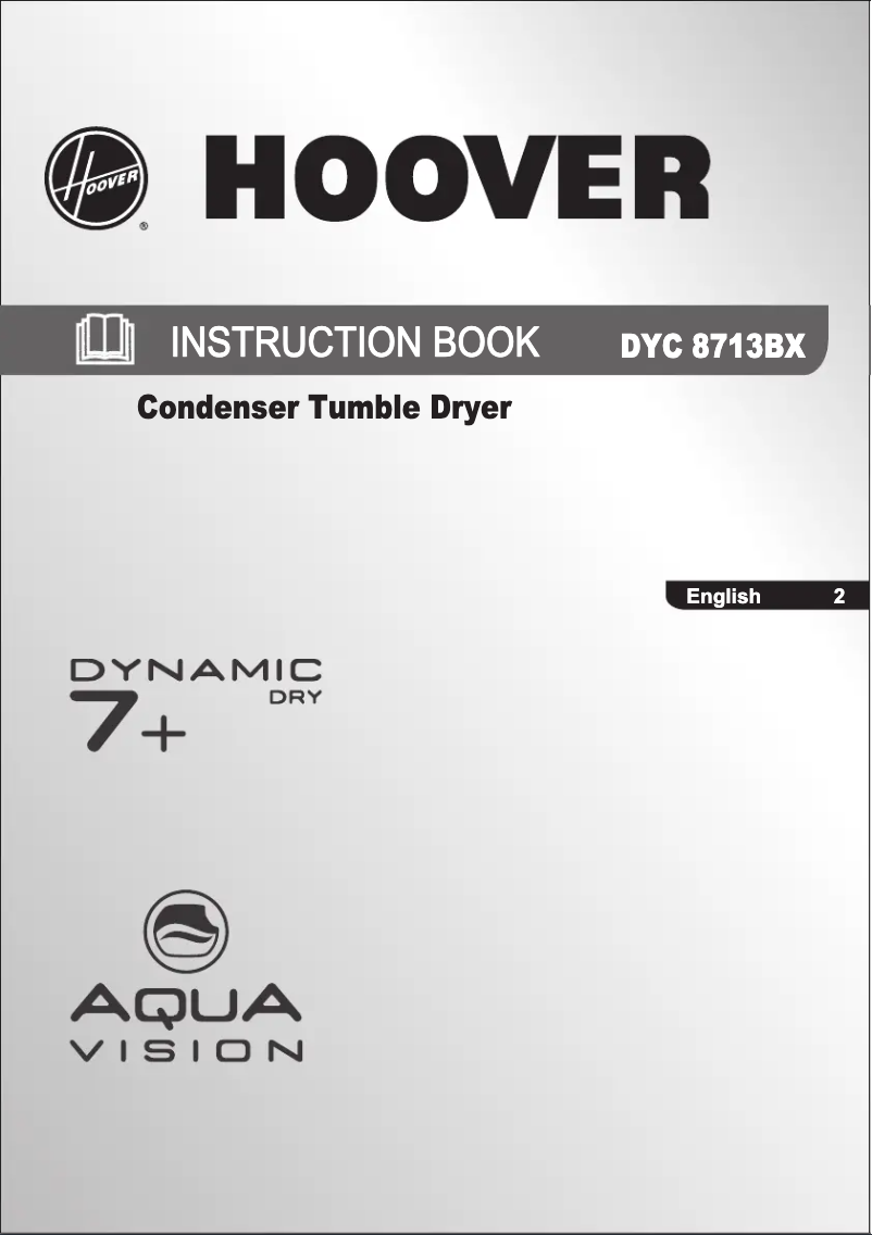 First page image of the manual for DYC 8713BX-AUS