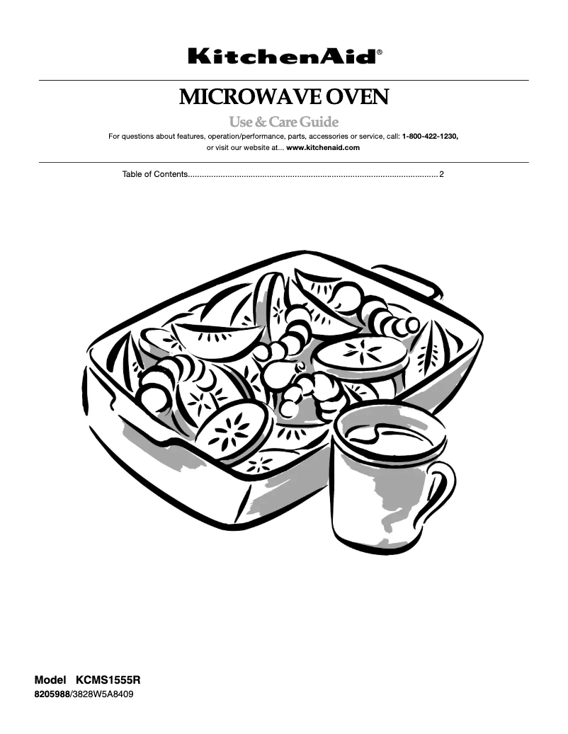 First page image of the manual for KCMS1555RSS2