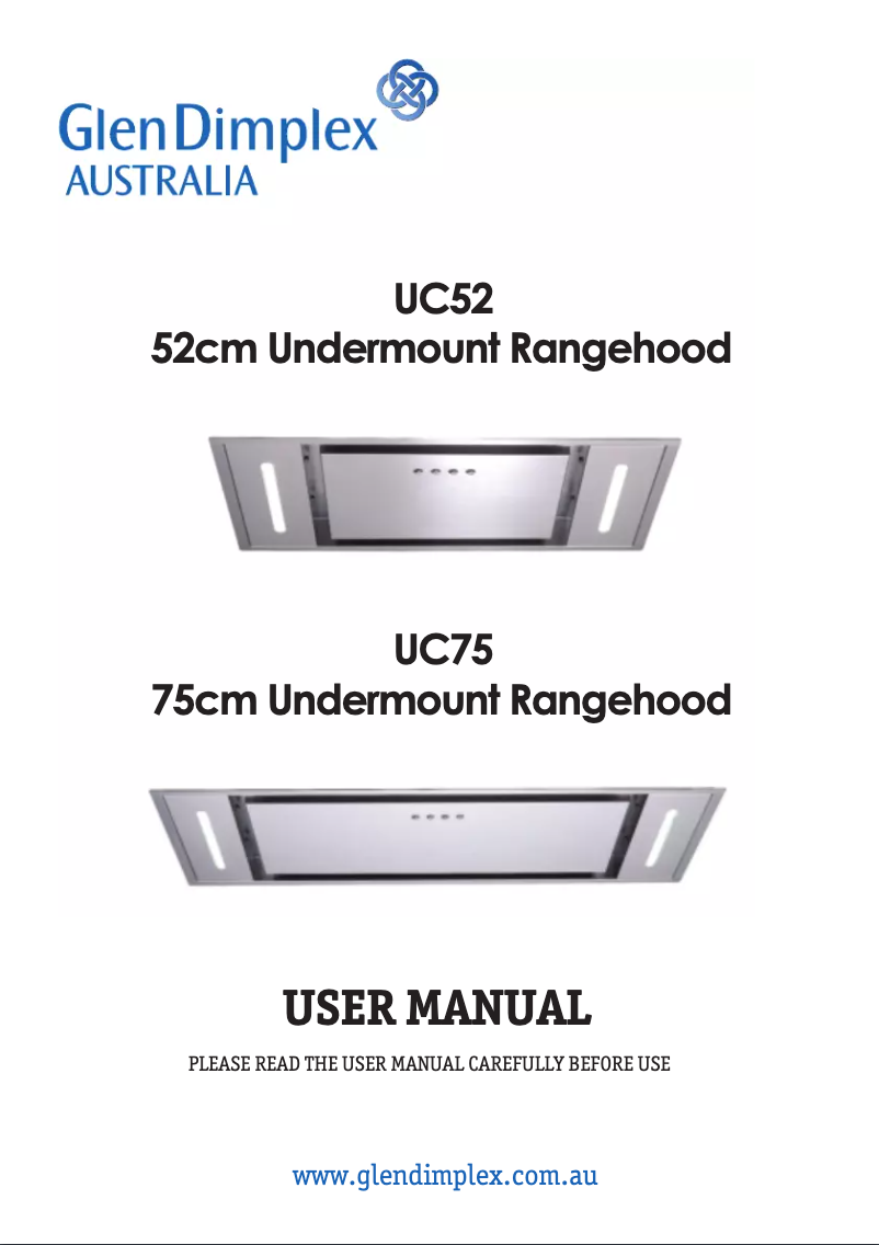 First page image of the manual for UC75