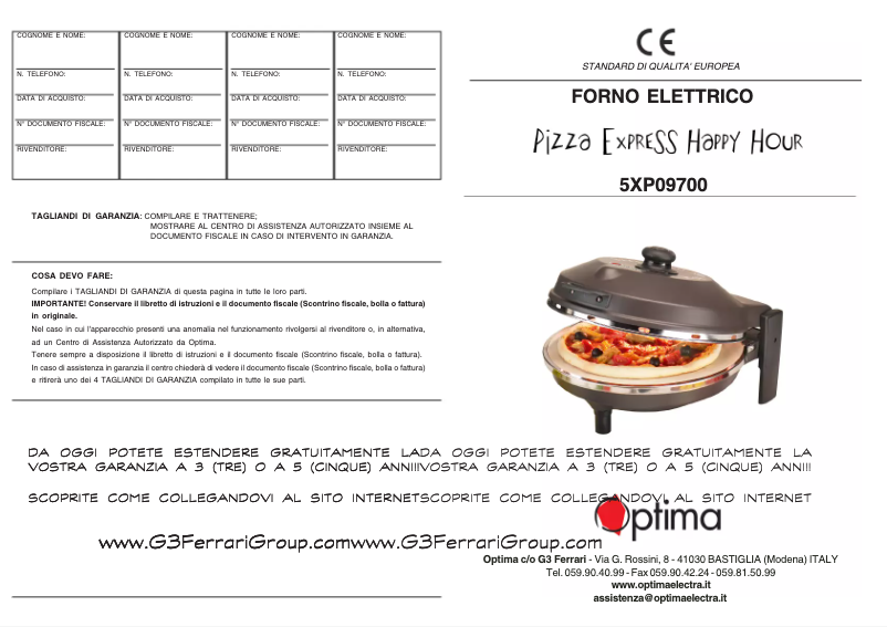 First page image of the manual for Happy Hour