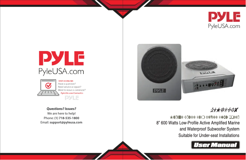 First page image of the manual for PLMRSBA8