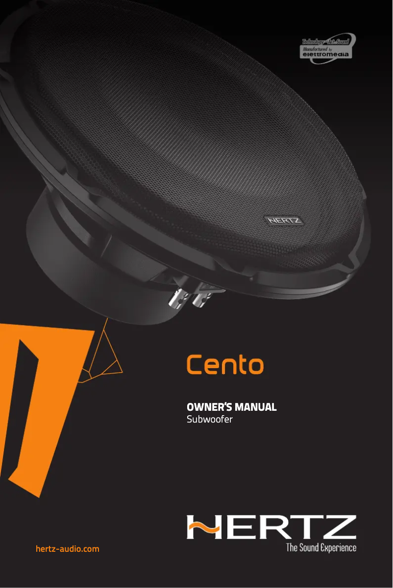Page 1 of the manual User Manual Hertz Cento CS 200 S4