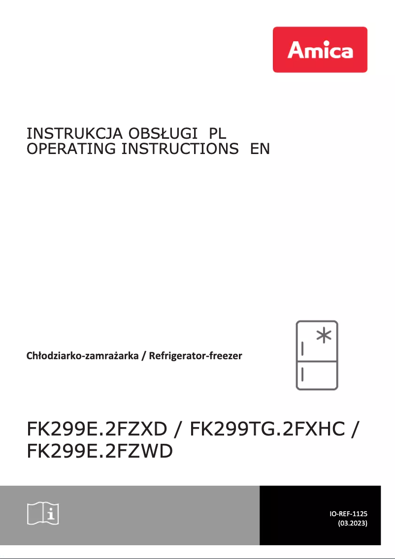 First page image of the manual for FK299TG.2FXHC