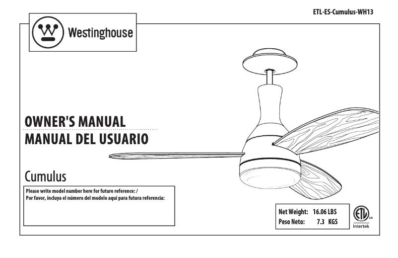 First page image of the manual for Cumulus