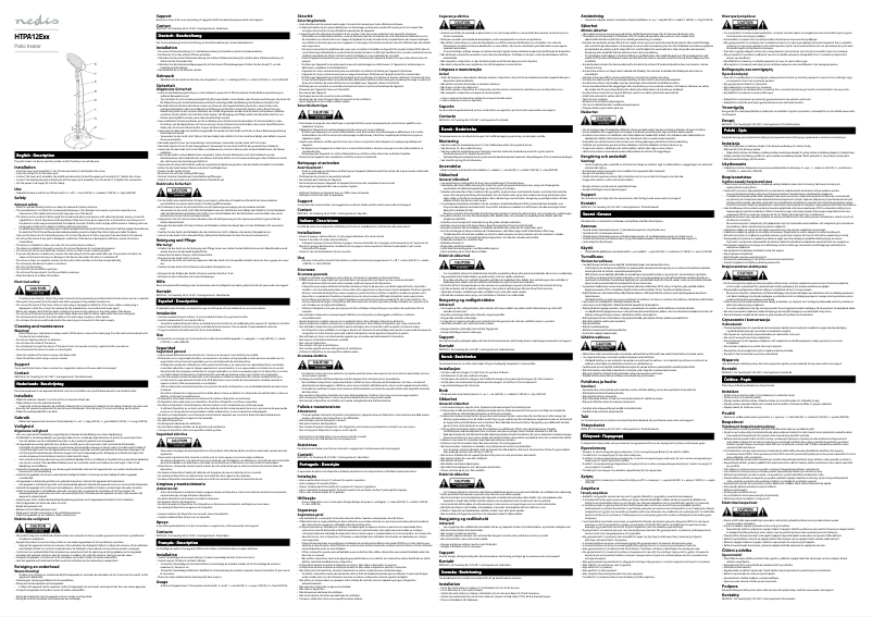 First page image of the manual for HTPA12EBK