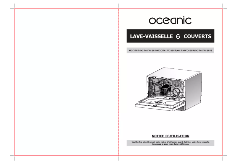 Image de la première page du manuel de l'appareil OCEALVC655AS