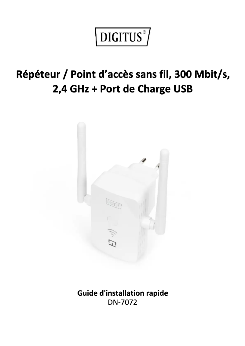 Page 1 of the manual User Manual Digitus DN-7072