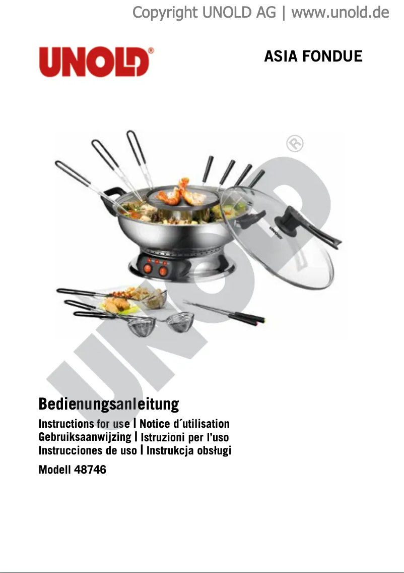 First page image of the manual for 48746