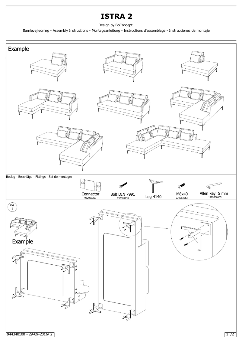 First page image of the manual for Istra 2