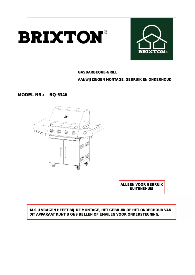 Page 1 of the manual User Manual Brixton BQ-6346