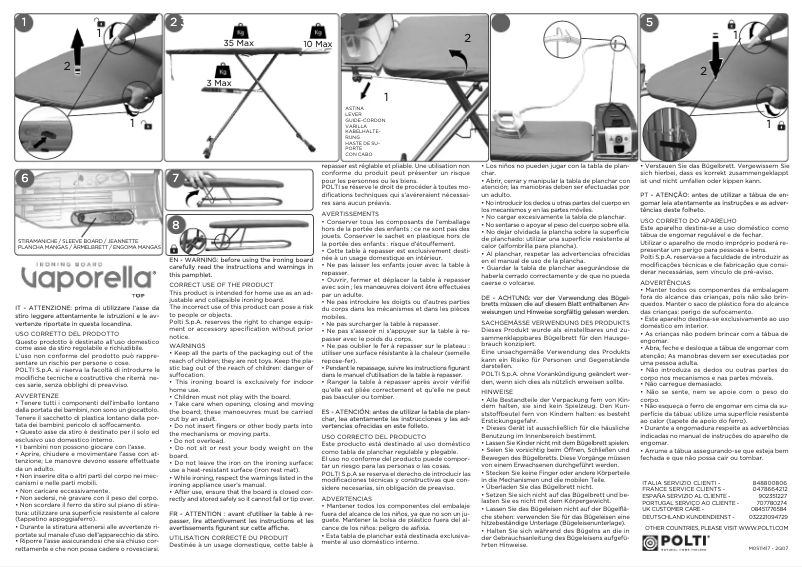 First page image of the manual for Vaporella Top