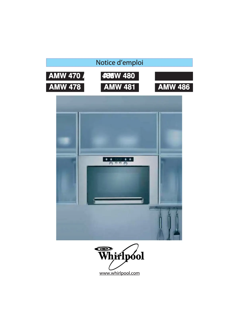 Page 1 of the manual User Manual Whirlpool AMW 486 IX