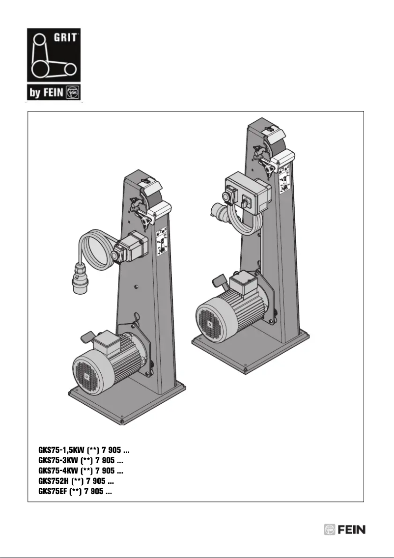 First page image of the manual for GRIT GKS 75 2H