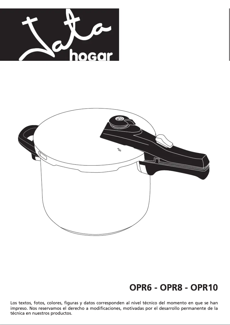 First page image of the manual for OPR8