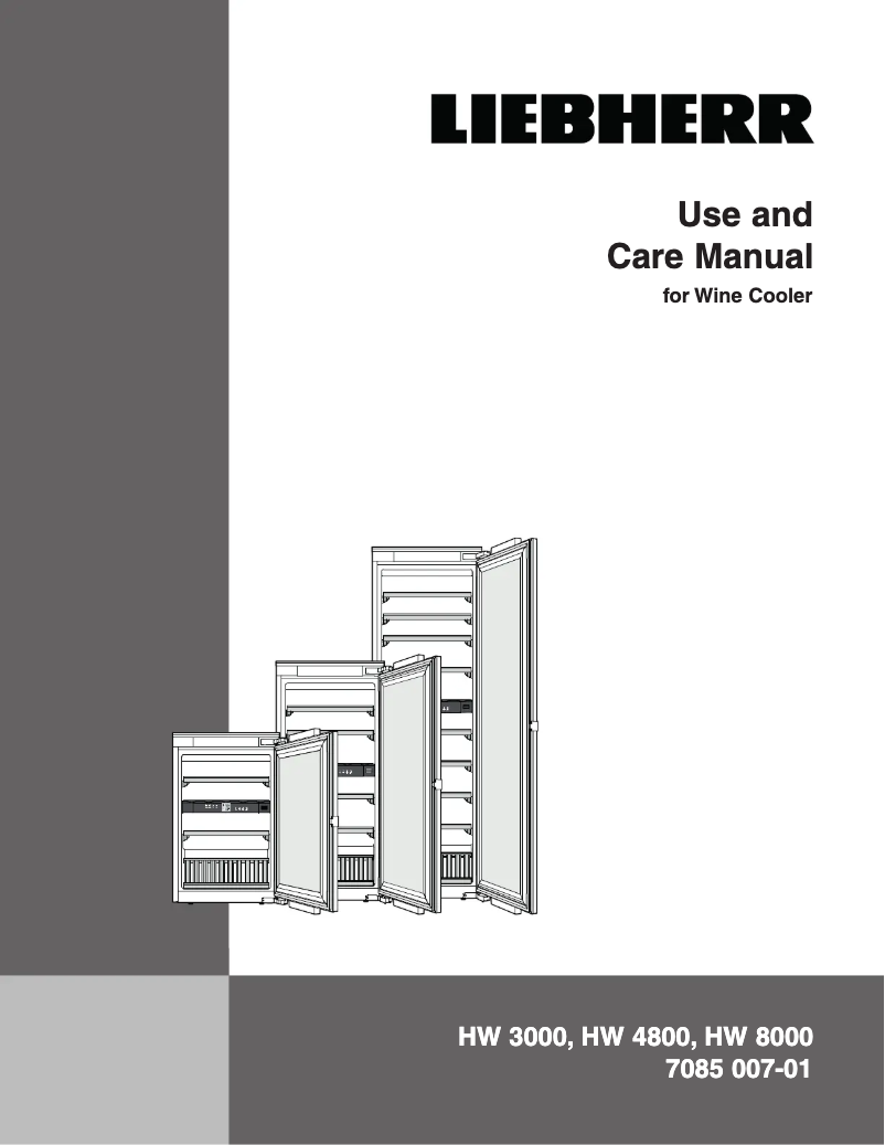 Page 1 of the manual Use and Maintenance Manual Liebherr HW 8000