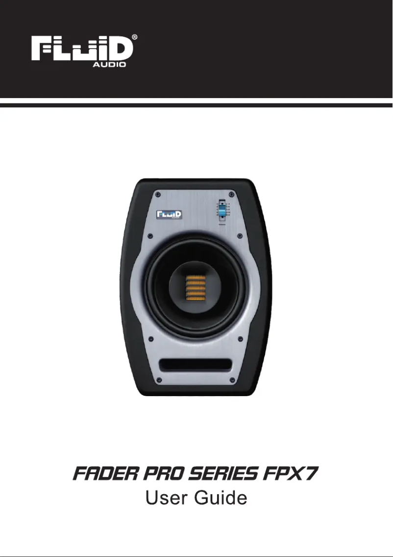 Page 1 of the manual User Manual Fluid Fader FPX7