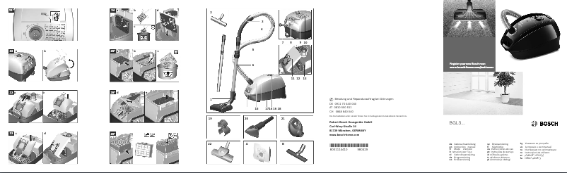 Page 1 of the manual User Manual Bosch BGL3PERF