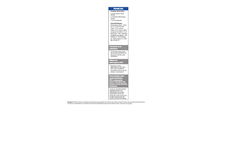 First page image of the manual for Espada GT200