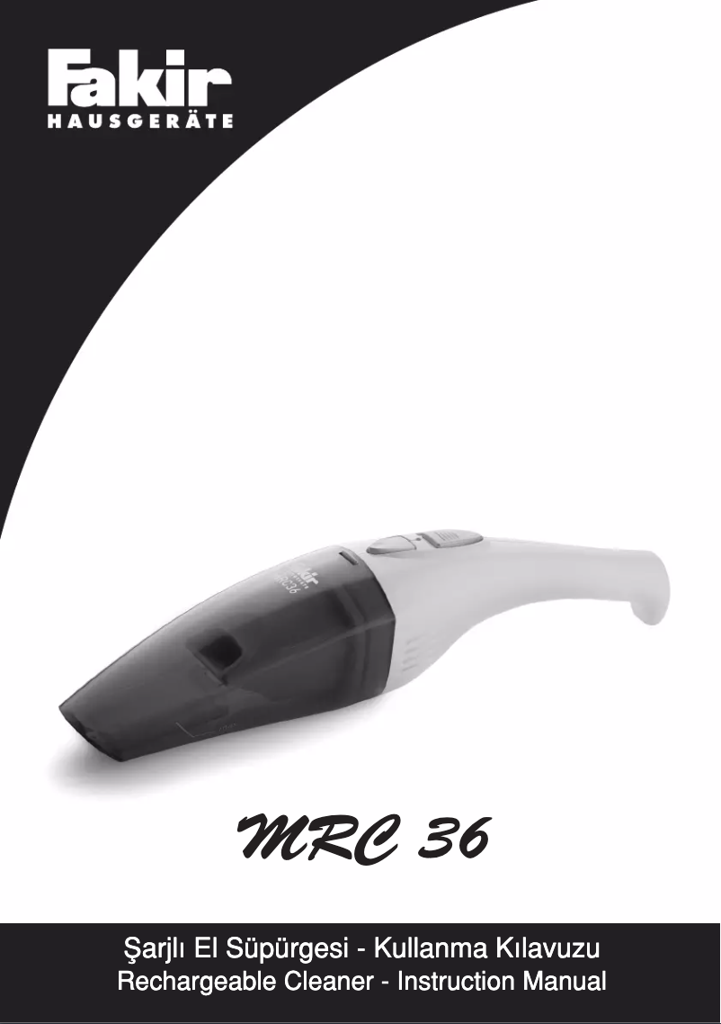 First page image of the manual for MRC 36