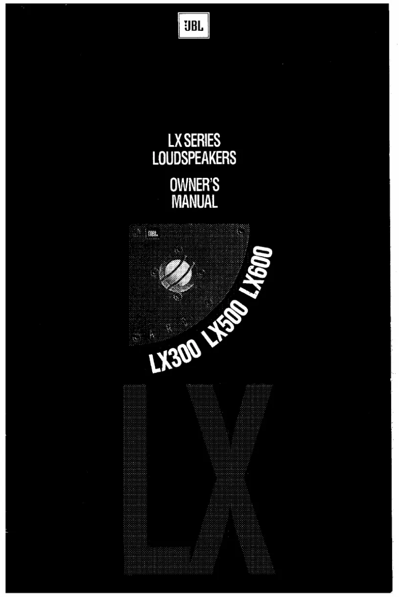 First page image of the manual for LX300