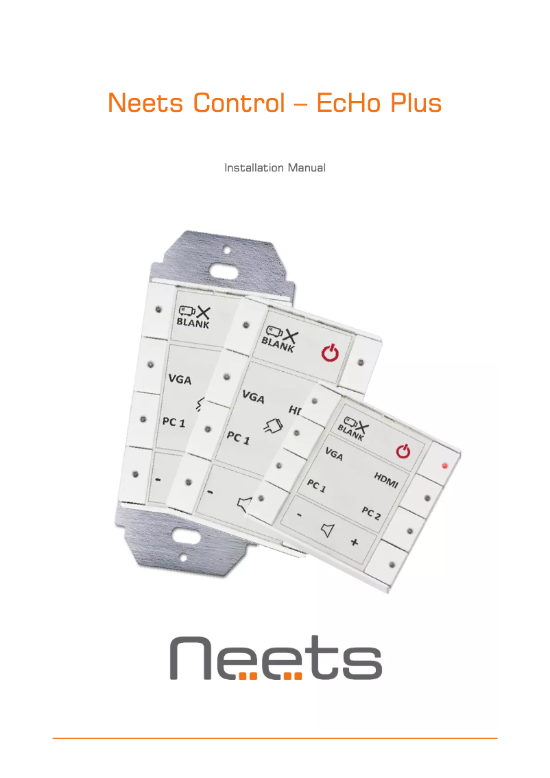 First page image of the manual for EcHo Plus