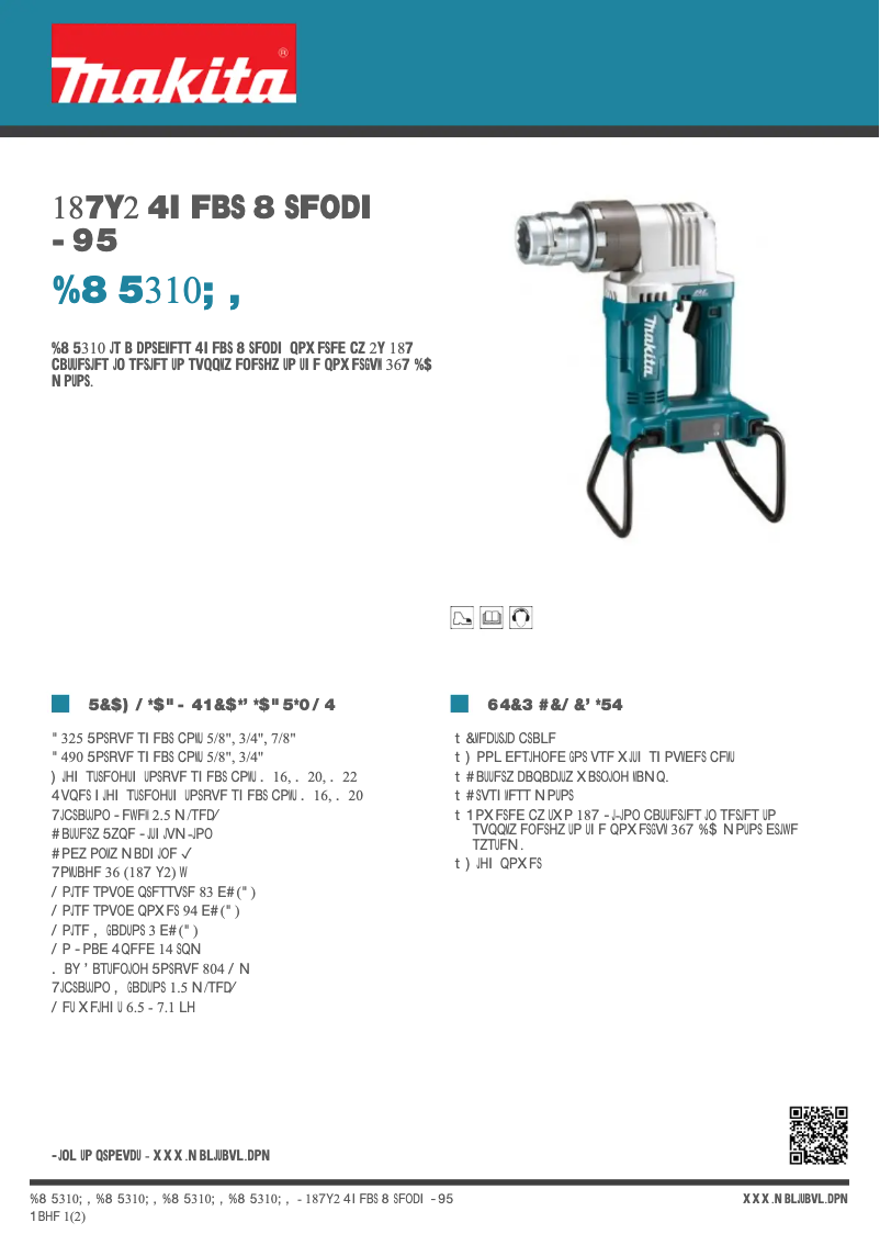 First page image of the manual for DWT310ZK