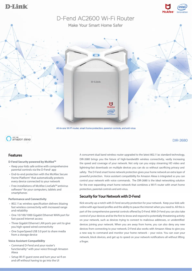 First page image of the manual for DIR-2680