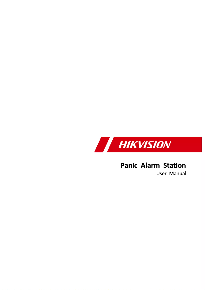 Page 1 of the manual User Manual Hikvision DS-PEA102Y